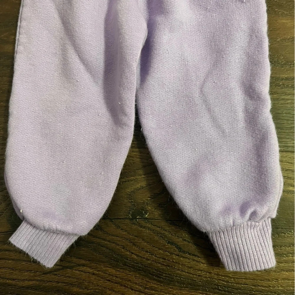Vintage 12 month baby girl bundle lot purple pants and short sleeve shirt - Picture 9 of 11
